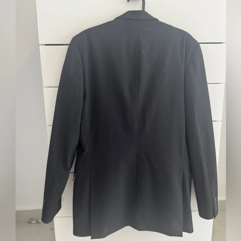 JF J. Ferrar Slim Fit Black Suit Jacket Blazer - Size 40R - Stretch Comfort